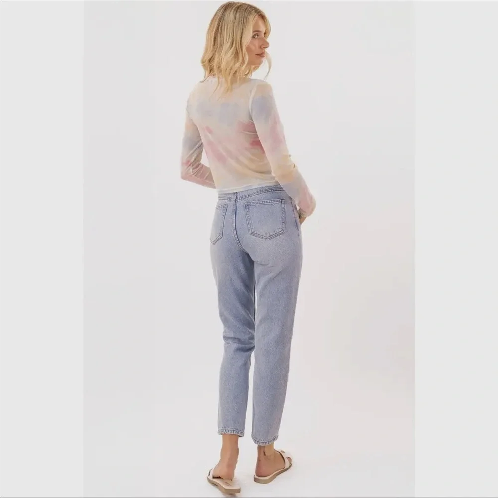 Pastel Tie-Dye Long Sleeve Tee - Picture 3 of 7